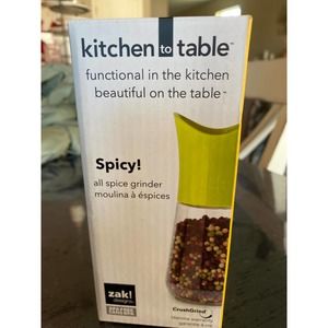 Grinder All Spice Salt Pepper Spice Grinder Mill Red Kitchen To Table Zak NEW